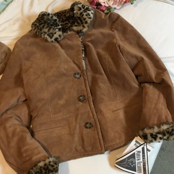 Marvin Richards Jackets & Blazers - Marvin Richards leather reversible coat size L